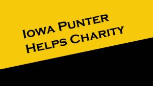 Iowa punter helps charity organization