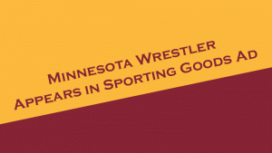 Minnesota wrestler Steveson appears in sporting goods video.