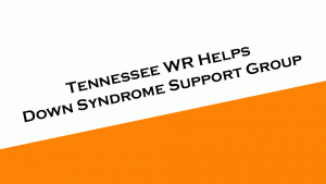 Tennessee wide receiver helps down syndrome support group.