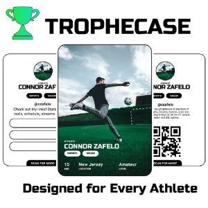 Trophecase helps athletes create digital trading cards.