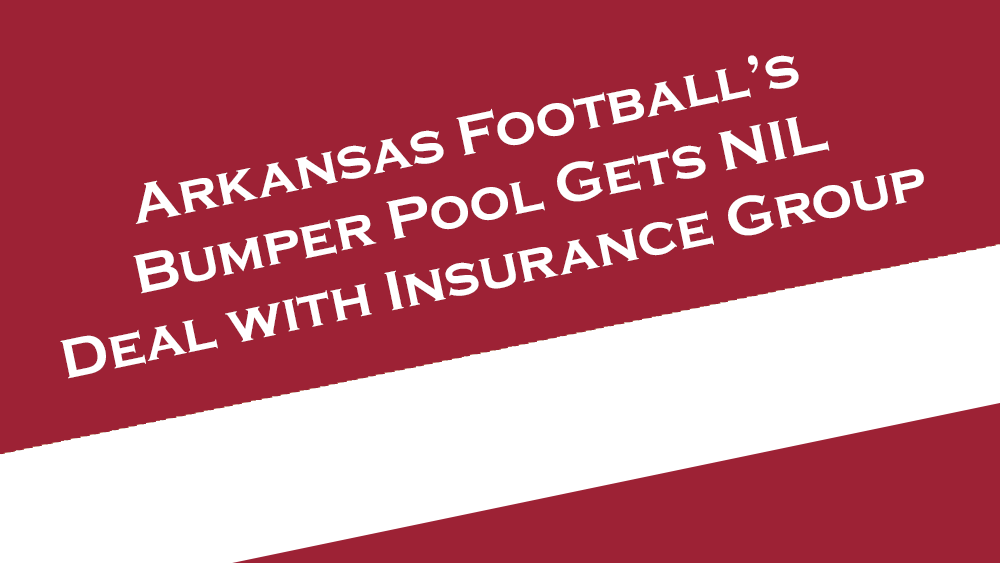Arkansas Football's Bumper Pool signs NIL deal with Stephens Insurance.