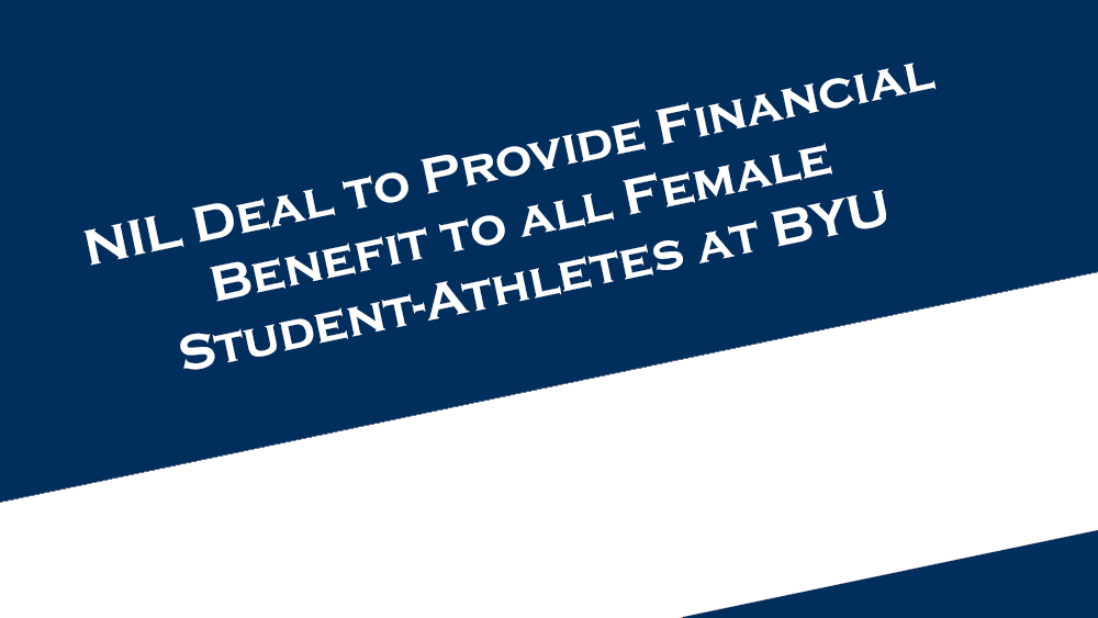 NIL deal with SmartyStreets will provide financial benefit to all female student-athletes at BYU.