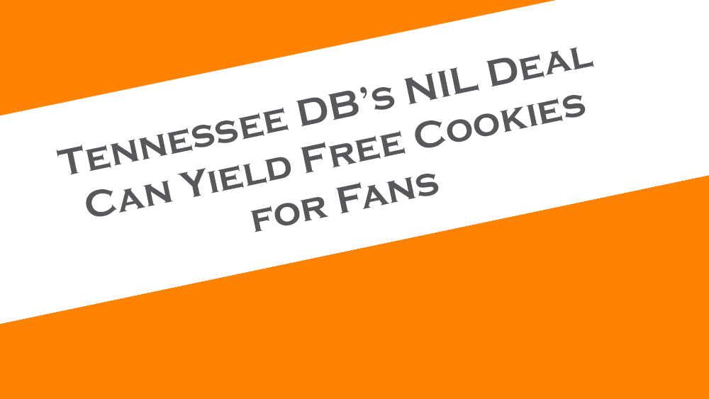 Tennessee DB Alontae Taylor has a NIL deal that can result in free cookies for fans.