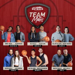 Outback Steakhouse® creates NIL deals for 12 basketball athletes from 6 schools | Image courtesy of Outback Steakhouse®