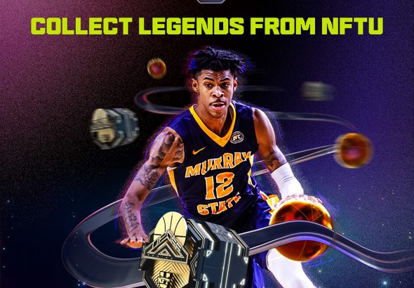 NFTU's inaugural college basketball NFT series includes Ja Morant, Drew Timme, NaLyssa Smith and others. | Image courtesy of RECUR