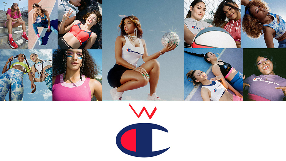 Female collegiate athletics from 7 schools enter NIL partnerships with Champion Athleticwear. | Images courtesy of Champion Athleticwear