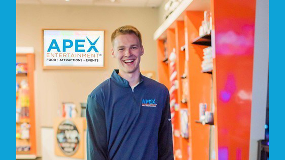 Syracuse Basketball star Buddy Boeheim gets an NIL deal with Apex Entertainment® and 110 Grill® | Photo courtesy of Apex Entertainment®