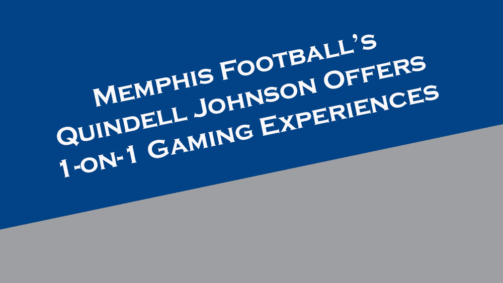 Memphis Football's Quindell Johnson offers fans opportunity to have 1-on-1 gaming sessions on Grand Theft Auto.