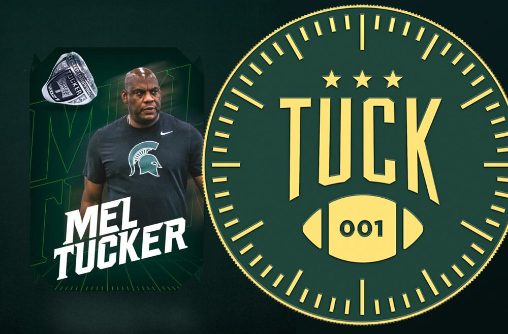 Michigan State Football Coach Mel Tucker is featured in a new series of NFTs. | Images courtesy of Lambert Global