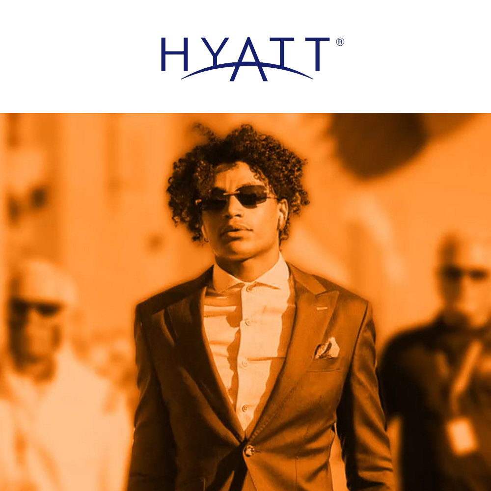 Tennessee wide receiver Jalin Hyatt signs an NIL deal with hotel brand, World of Hyatt. | Photo courtesy of World of Hyatt