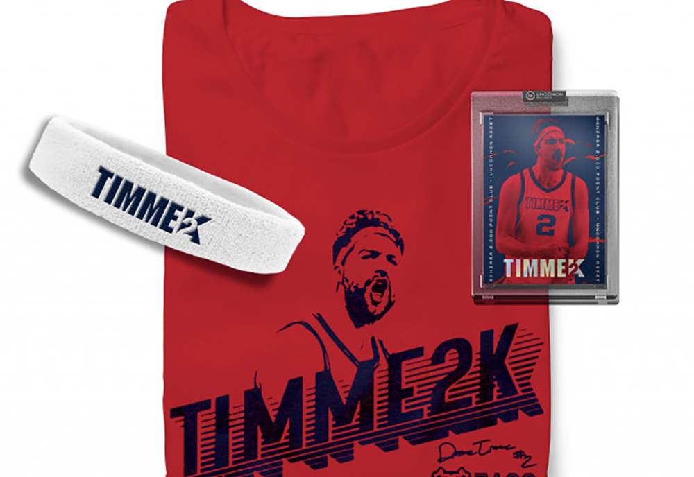 Gonzaga Basketball fans can get new limited-edition Drew Timme merchandise through Blueprint Sports. | Image courtesy of Blueprint Sports