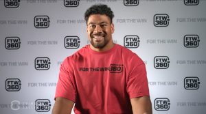 University of Utah football player Junior Tafuna appears in a video introducing FTW360's new video platform. | Image courtesy of FTW360